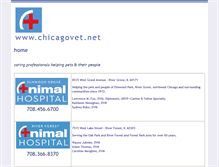 Tablet Screenshot of chicagovet.net